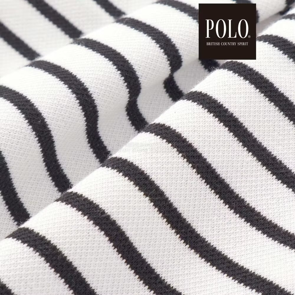 日本童裝  SLAP SLIP x POLO BCS 純色條紋領Polo連身裙 80-130cm 女童款 秋季 DRESSES