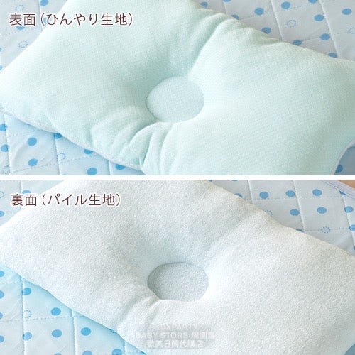 日本直送 年年銷量No.1 日本製 天然素材 接觸冷感 四季適用 兒童用枕頭 24×38cm 日常用品