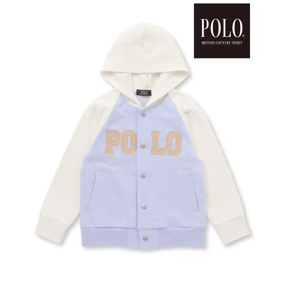 日本童裝  SLAP SLIP x POLO BCS 連帽刺繡logo外套 80-130cm 男童款/女童款 秋季 OUTERWEAR