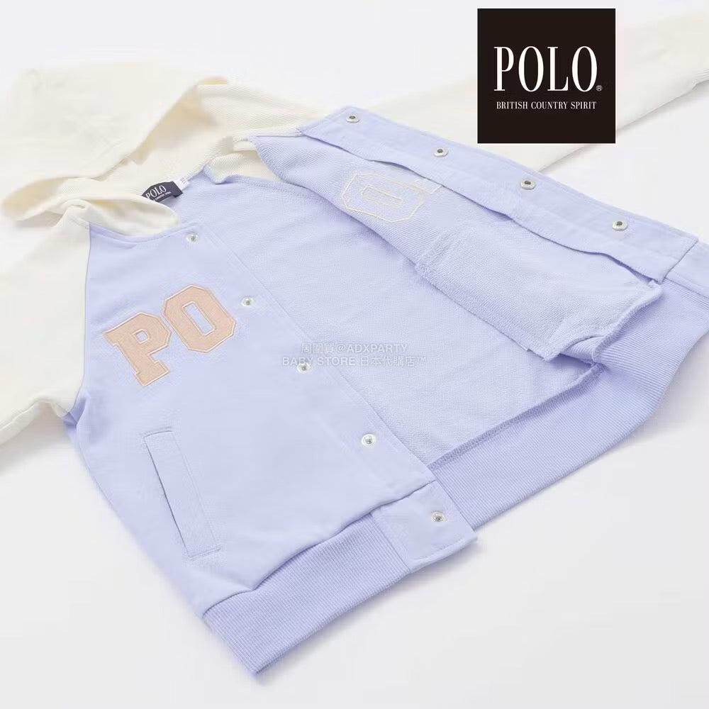 日本童裝  SLAP SLIP x POLO BCS 連帽刺繡logo外套 80-130cm 男童款/女童款 秋季 OUTERWEAR