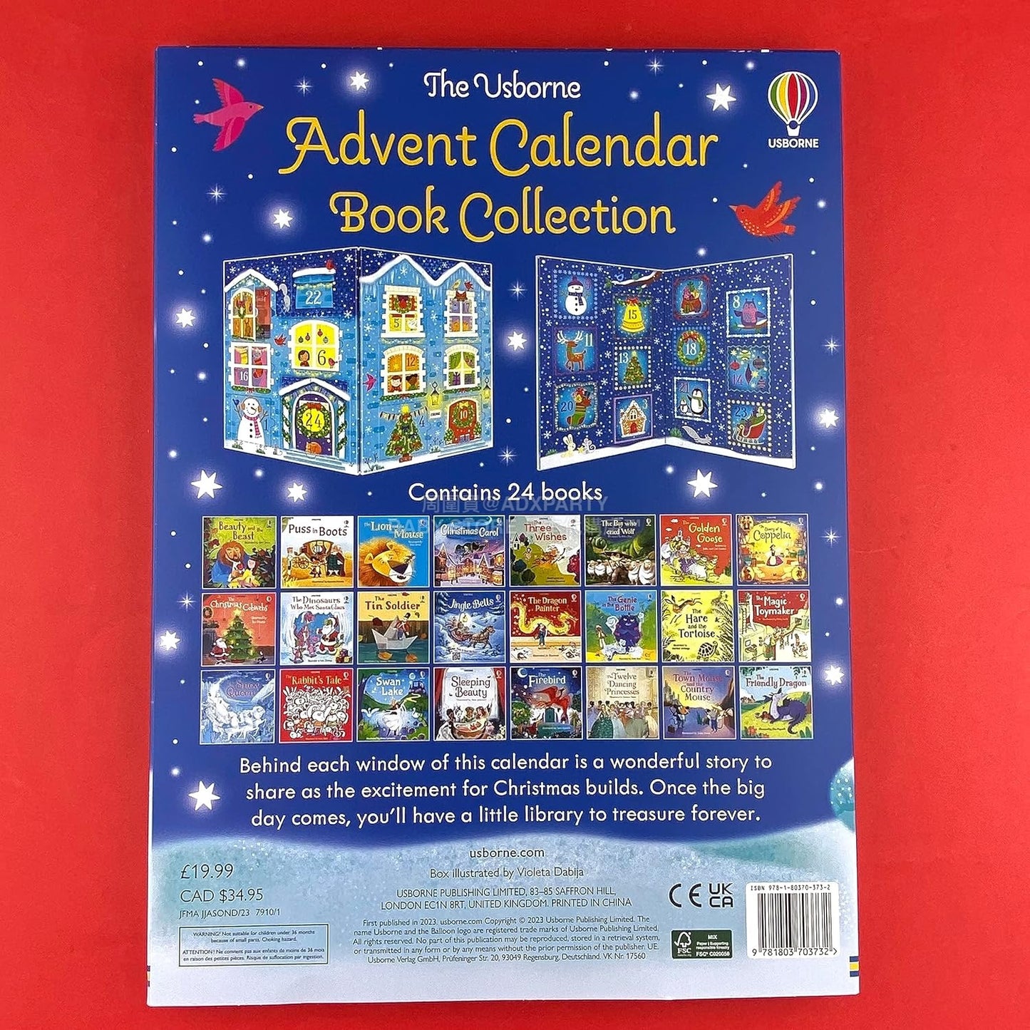 英美直送 The Usborne Book Collection聖誕倒數日曆 兒童款 聖誕快樂特輯 聖誕倒數日曆A 不參與$900免運 滿$900可加$25免運 Christmas Advent Calendars 2025
