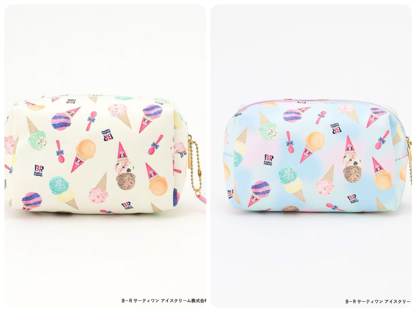 Japan direct delivery aF#a325 x Baskin-Robbins cosmetic bag daily necessities