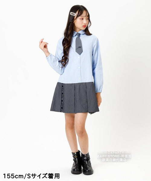 日本童裝 A-L#2281 學院風連身裙 125-165cm 女童款 秋冬季 DRESSES