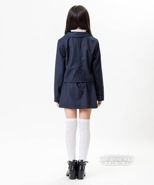 日本童裝 A-L#2281 學院風兩件套裝 125-165cm 女童款 秋冬季 TOPS SKIRTS