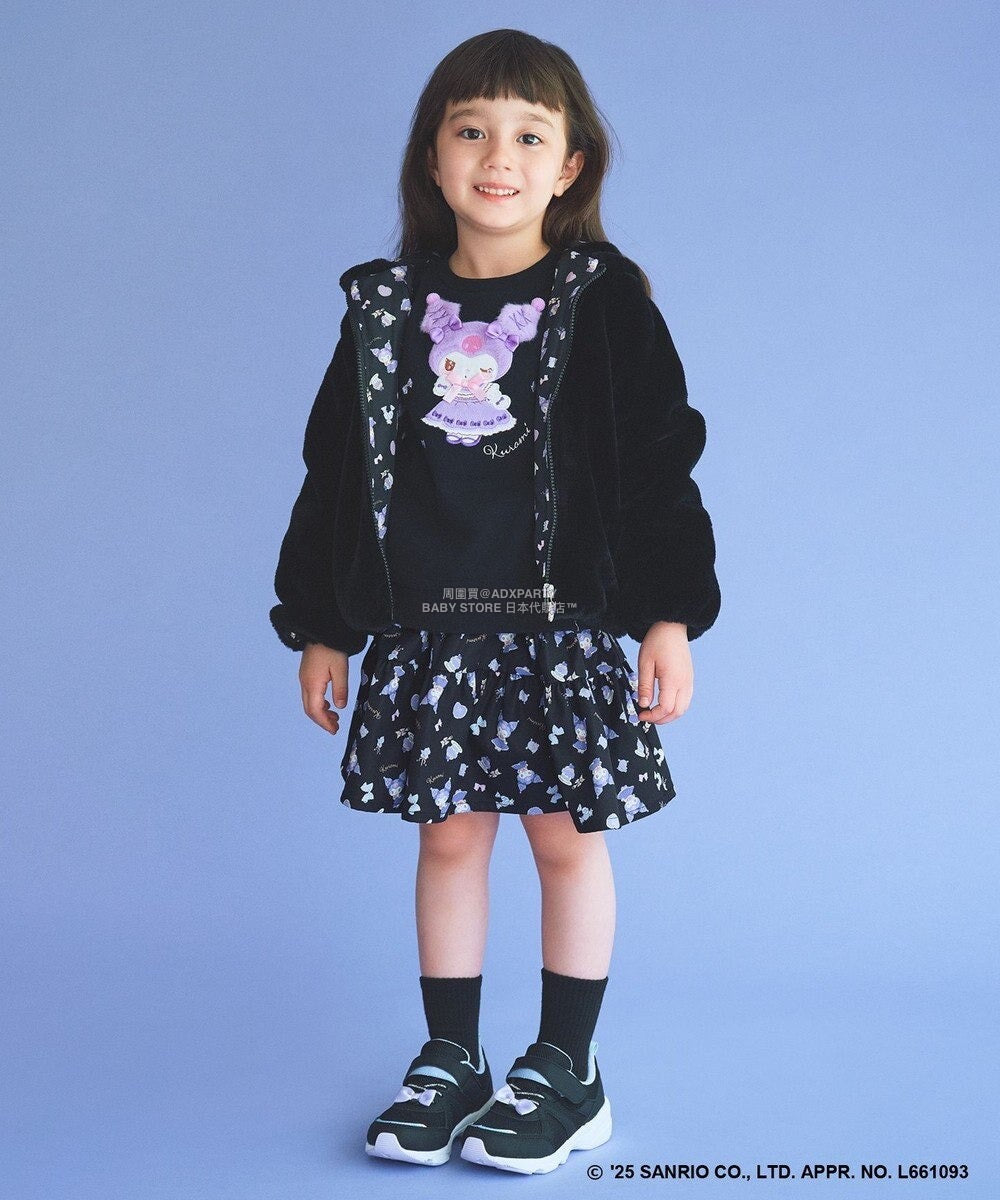 日本童裝 aF#a325 x Sanrio My Melody&Kuromi印花短裙 100-150cm 女童款 秋季 SKIRTS