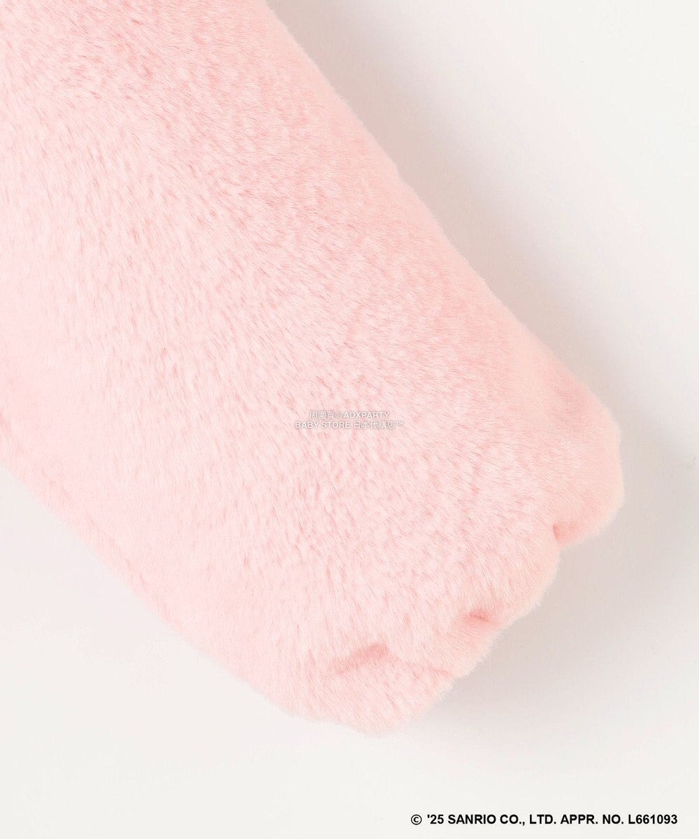 日本童裝 aF#a325 x Sanrio My Melody&Kuromi毛毛外套 100-150cm 女童款 秋季 OUTERWEAR