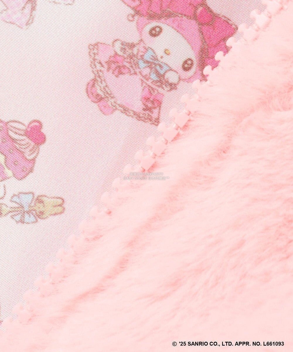 日本童裝 aF#a325 x Sanrio My Melody&Kuromi毛毛外套 100-150cm 女童款 秋季 OUTERWEAR