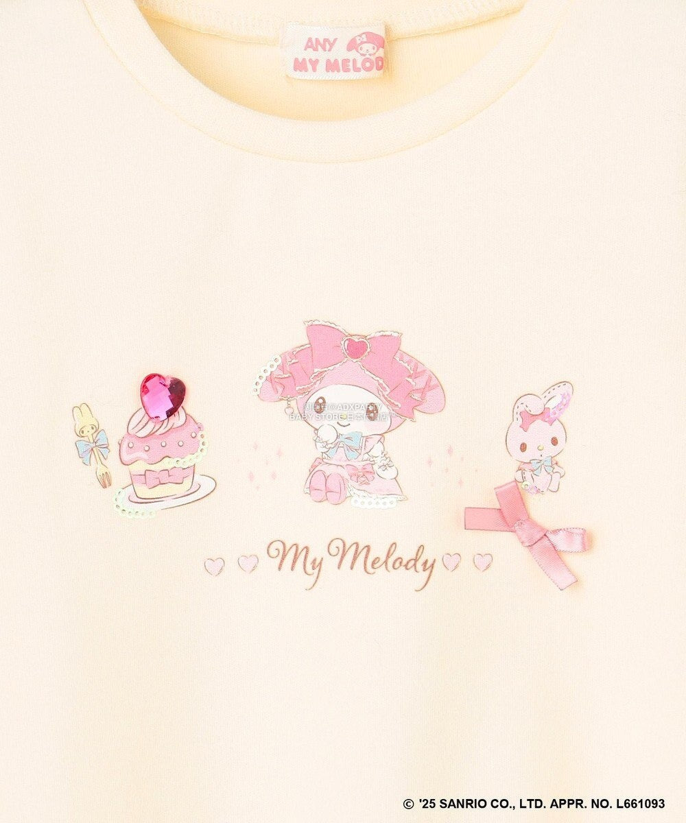 日本童裝 aF#a325 x Sanrio My Melody&Kuromi印花上衣 90-150cm 女童款 秋季 TOPS