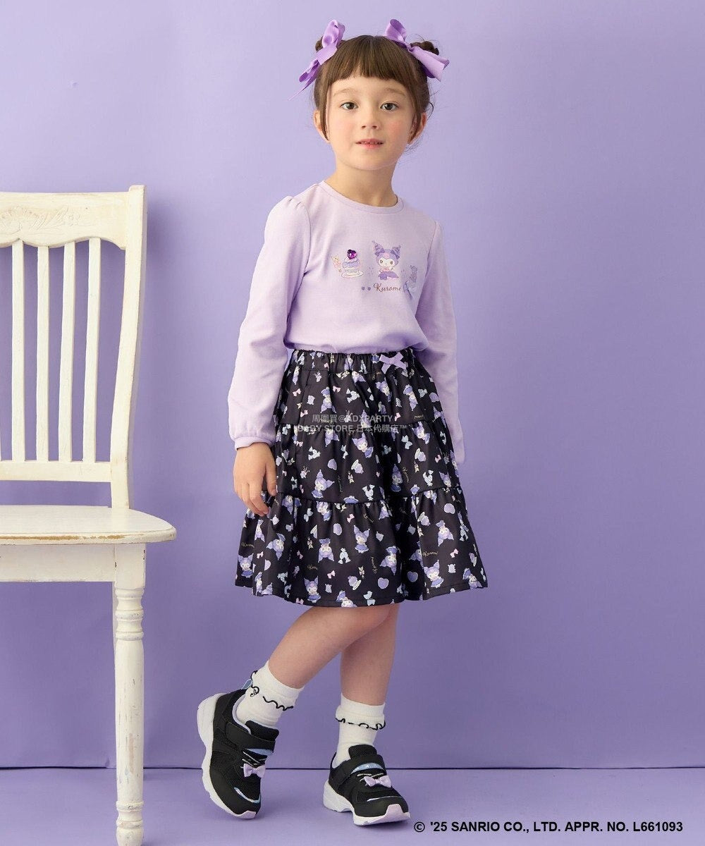 日本童裝 aF#a325 x Sanrio My Melody&Kuromi印花上衣 90-150cm 女童款 秋季 TOPS