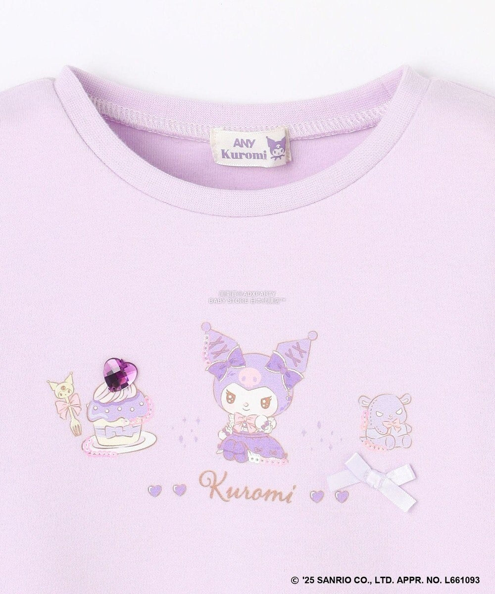 日本童裝 aF#a325 x Sanrio My Melody&Kuromi印花上衣 90-150cm 女童款 秋季 TOPS