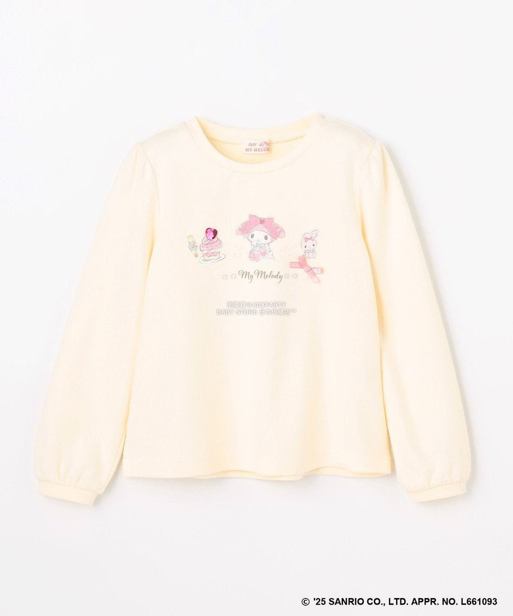 日本童裝 aF#a325 x Sanrio My Melody&Kuromi印花上衣 90-150cm 女童款 秋季 TOPS