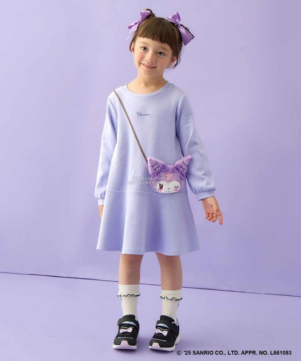 日本童裝 aF#a325 x Sanrio My Melody&Kuromi可愛連身裙 90-140cm 女童款 秋季 DRESSES