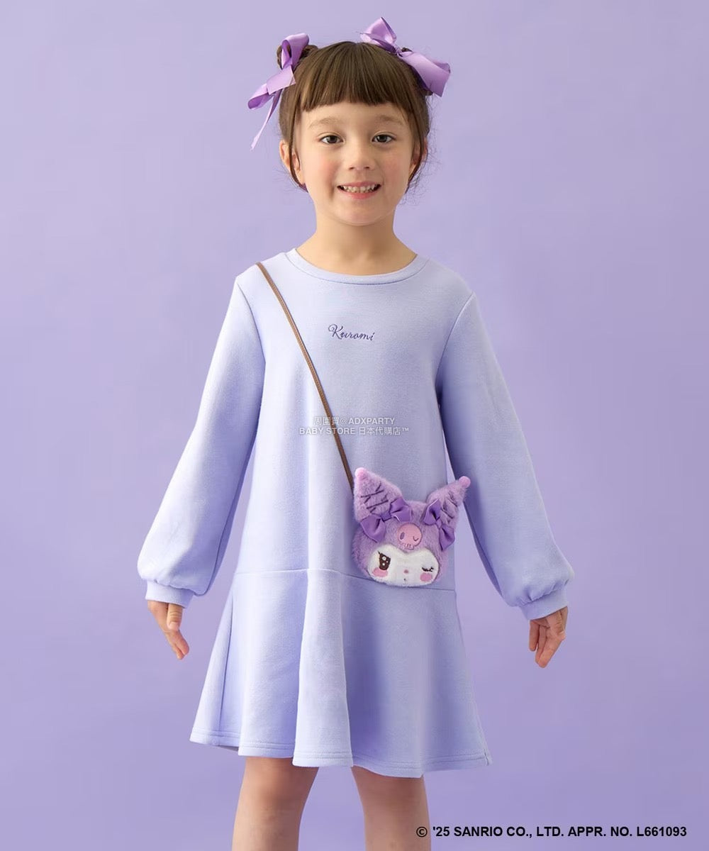 日本童裝 aF#a325 x Sanrio My Melody&Kuromi可愛連身裙 90-140cm 女童款 秋季 DRESSES