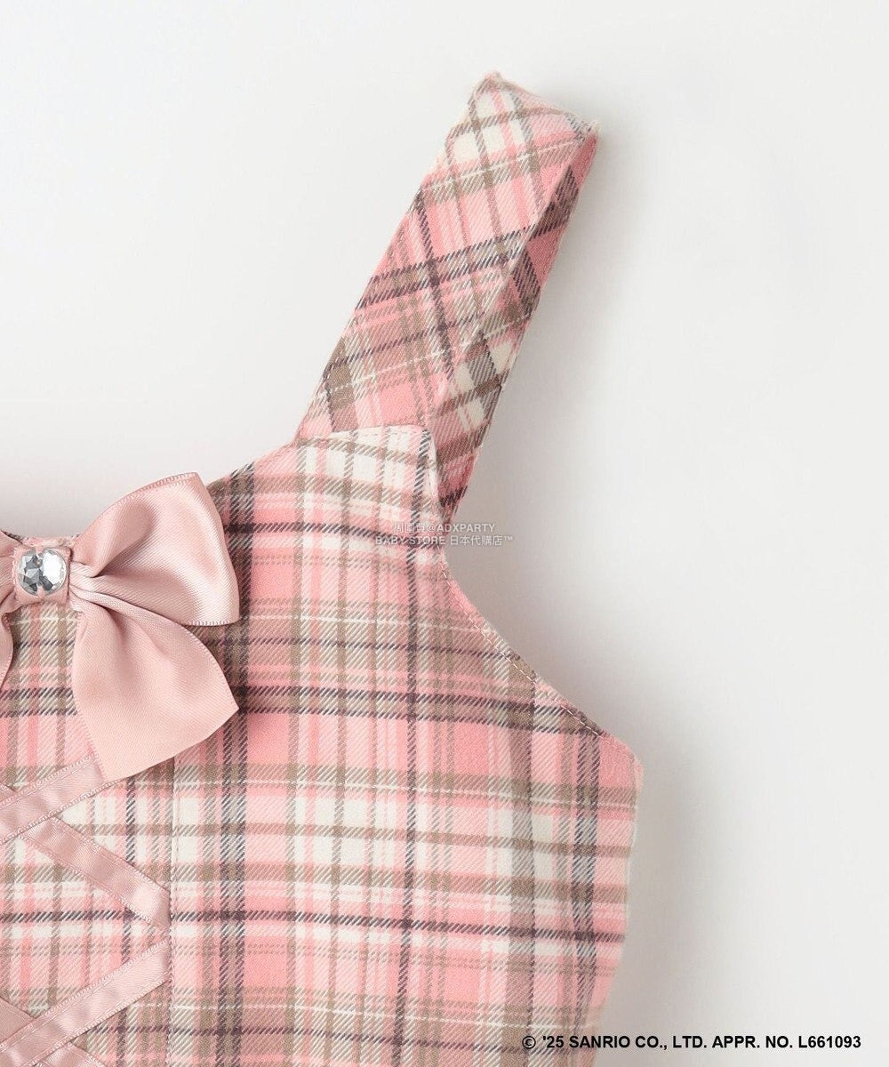 日本童裝 aF#a325 x Sanrio My Melody&Kuromi吊帶連身裙 110-150cm 女童款 秋季 DRESSES