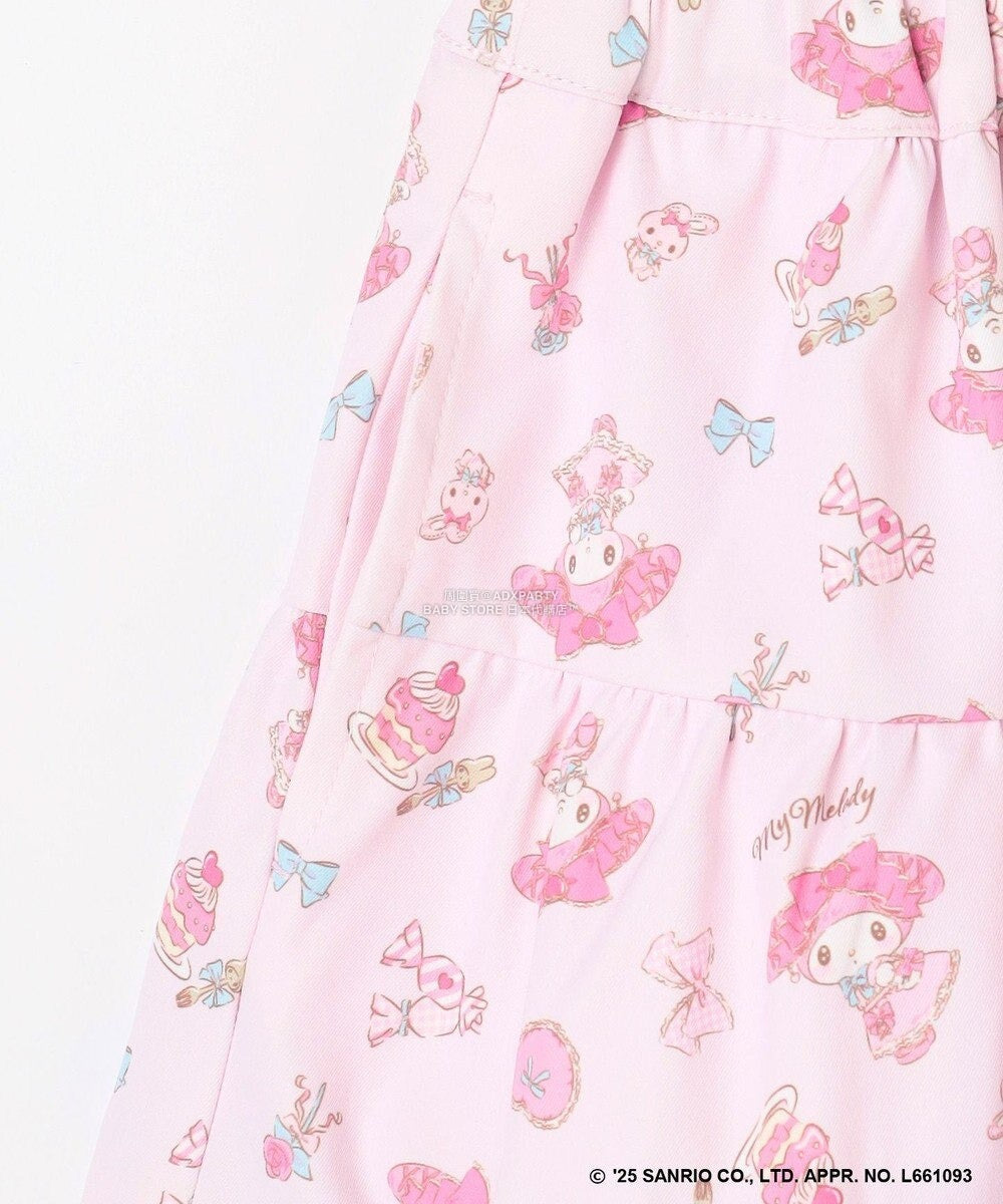 日本童裝 aF#a325 x Sanrio My Melody&Kuromi印花短裙 100-150cm 女童款 秋季 SKIRTS
