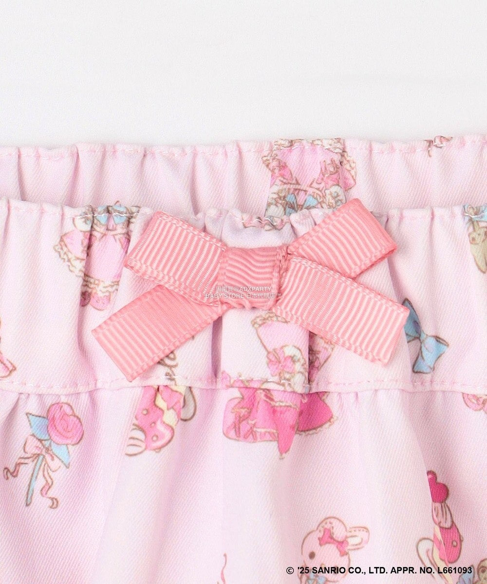 日本童裝 aF#a325 x Sanrio My Melody&Kuromi印花短裙 100-150cm 女童款 秋季 SKIRTS