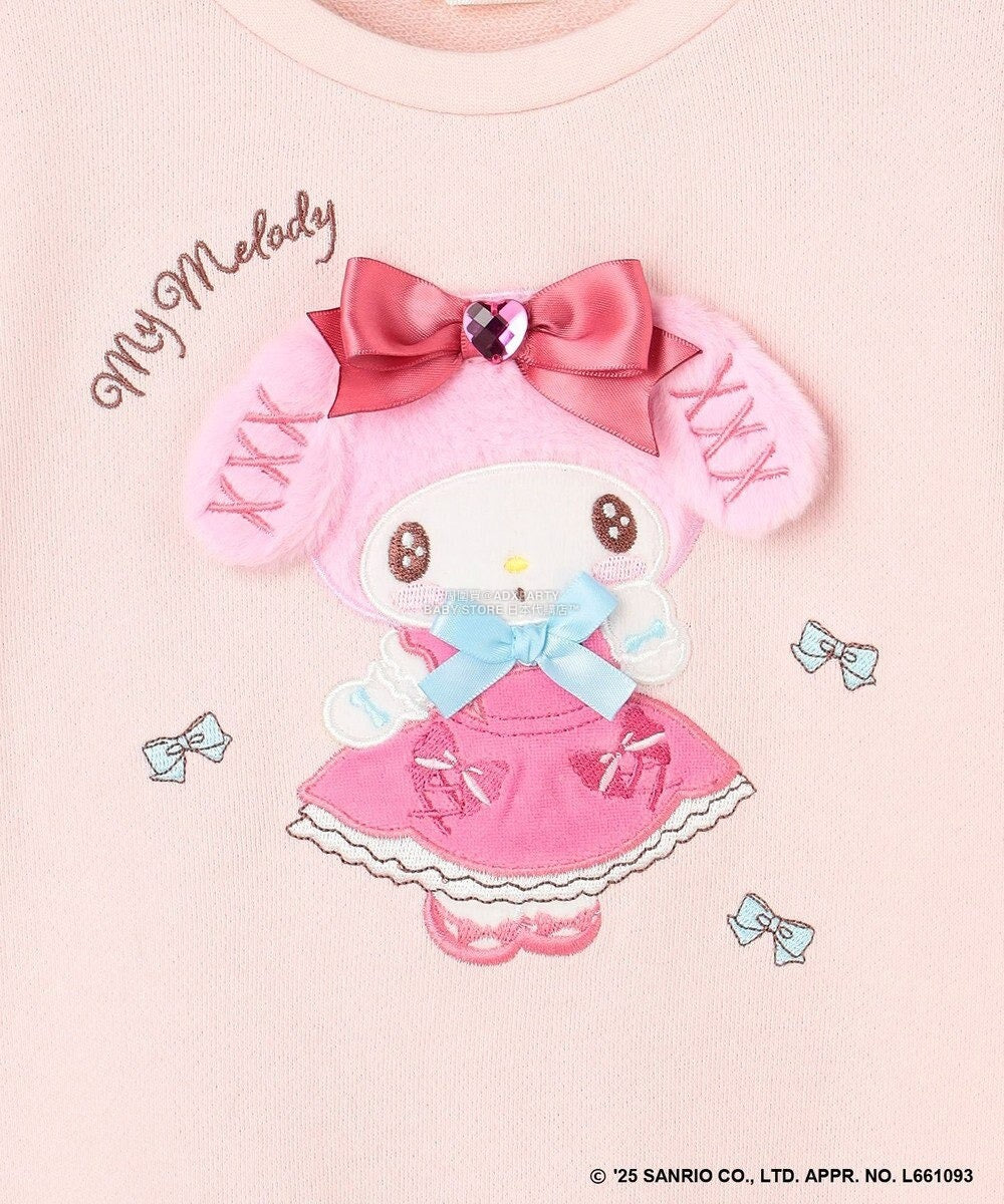 日本童裝 aF#a325 x Sanrio My Melody&Kuromi衛衣 90-150cm 女童款 秋季 TOPS