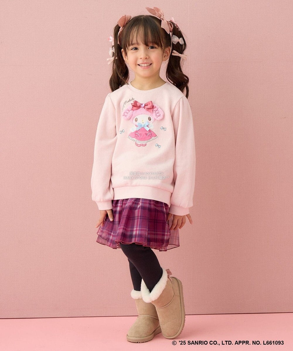 日本童裝 aF#a325 x Sanrio My Melody&Kuromi衛衣 90-150cm 女童款 秋季 TOPS