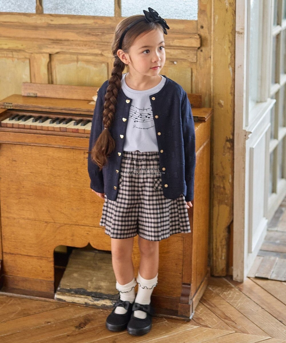 日本童裝 aF#a325 蝴蝶結提花外套 110-160cm 女童款 秋季 OUTERWEAR