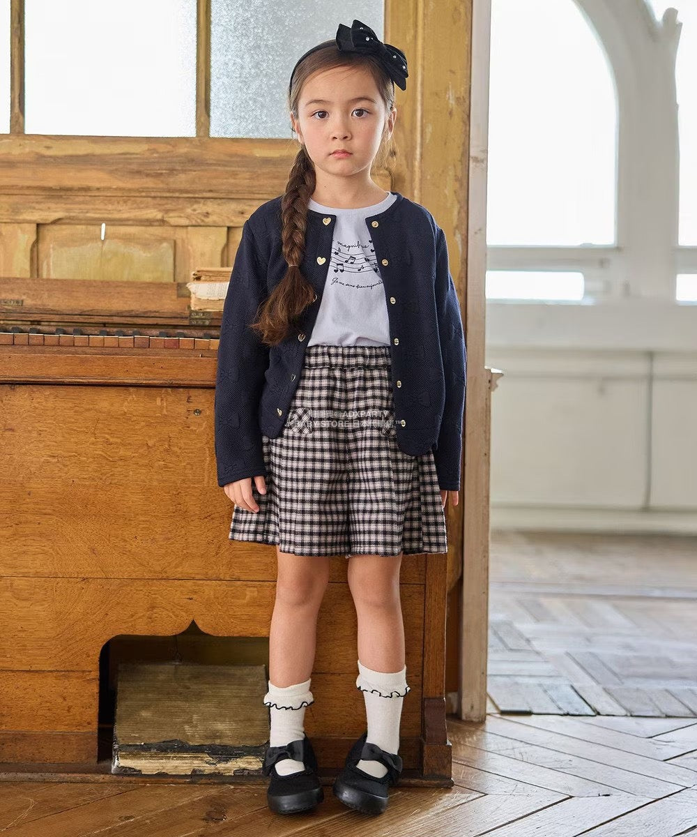 日本童裝 aF#a325 蝴蝶結提花外套 110-160cm 女童款 秋季 OUTERWEAR
