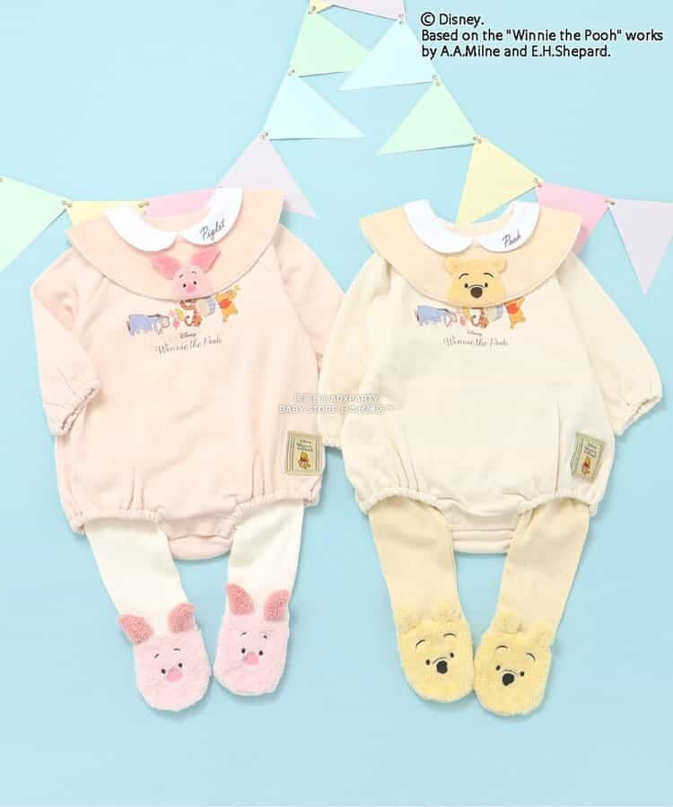 日本童裝 apres les cours x Disney 小熊維尼 連衣 70-80cm 男童款/女童款 冬季 Jumpsuit