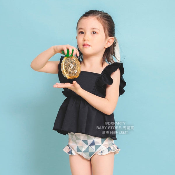 日本童裝 Branshes 防UV 泳衣兩件套裝 90-150cm 女童款 夏季 夏日玩水泳衣特輯