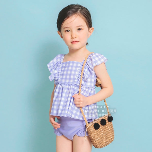 日本童裝 Branshes 防UV 泳衣兩件套裝 100-150cm 女童款 夏季 夏日玩水泳衣特輯