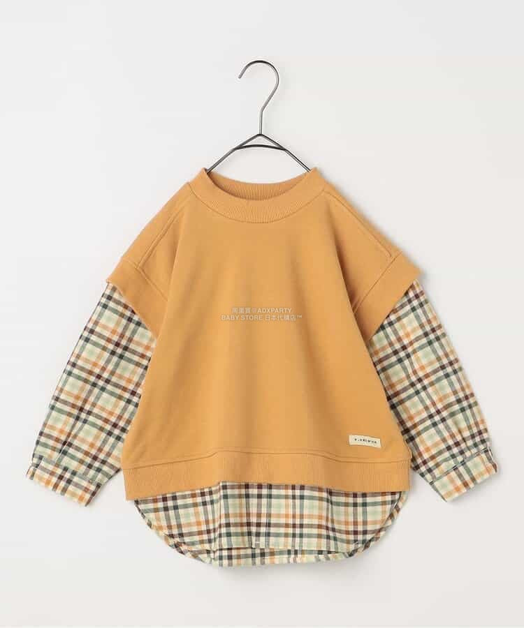 日本童裝 p.premier 假兩件拼接上衣 80-140cm 男童款 秋季 TOPS