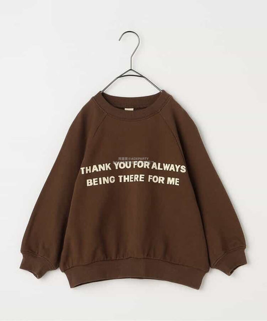 日本童裝 p.premier 字母衛衣 80-140cm 男童款/女童款 秋季 TOPS 聖誕紅/新年紅