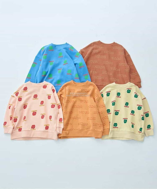 日本童裝 p.premier 全印花衛衣 80-140cm 男童款/女童款 秋季 TOPS