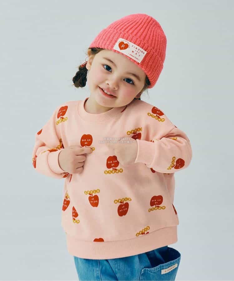 日本童裝 p.premier 全印花衛衣 80-140cm 男童款/女童款 秋季 TOPS