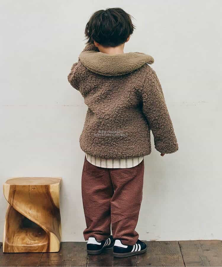 日本童裝 p.premier 泰迪毛夾棉保暖外套 80-140cm 男童款/女童款 初生嬰兒 秋季 (適合初秋、香港平均溫度、寒冷天氣)OUTERWEAR