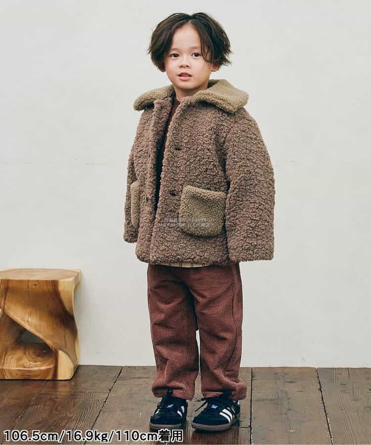 日本童裝 p.premier 泰迪毛夾棉保暖外套 80-140cm 男童款/女童款 初生嬰兒 秋季 (適合初秋、香港平均溫度、寒冷天氣)OUTERWEAR
