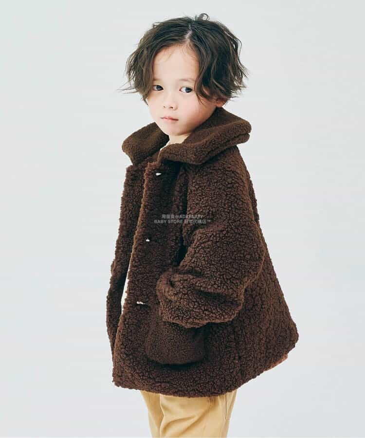 日本童裝 p.premier 泰迪毛夾棉保暖外套 80-140cm 男童款/女童款 初生嬰兒 秋季 (適合初秋、香港平均溫度、寒冷天氣)OUTERWEAR