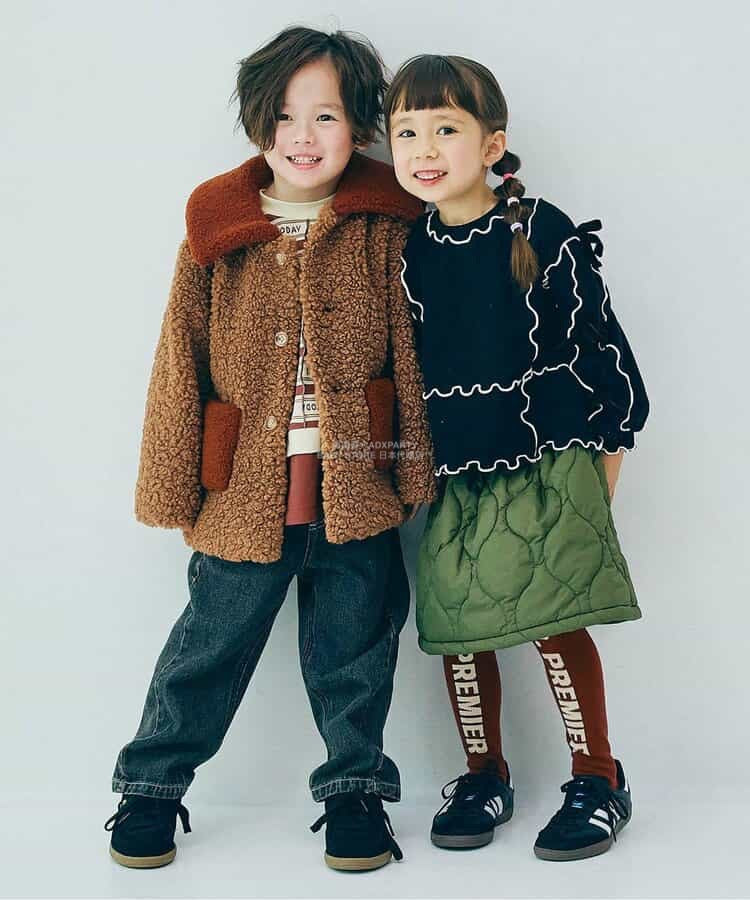日本童裝 p.premier 泰迪毛夾棉保暖外套 80-140cm 男童款/女童款 初生嬰兒 秋季 (適合初秋、香港平均溫度、寒冷天氣)OUTERWEAR