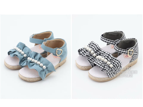 日本直送 aF#a325 珍珠涼鞋 18-23cm 鞋系列 其他品牌