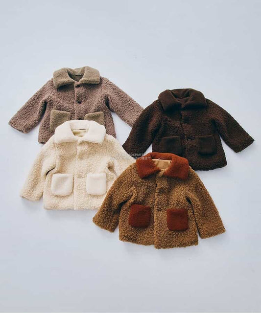 日本童裝 p.premier 泰迪毛夾棉保暖外套 80-140cm 男童款/女童款 初生嬰兒 秋季 (適合初秋、香港平均溫度、寒冷天氣)OUTERWEAR