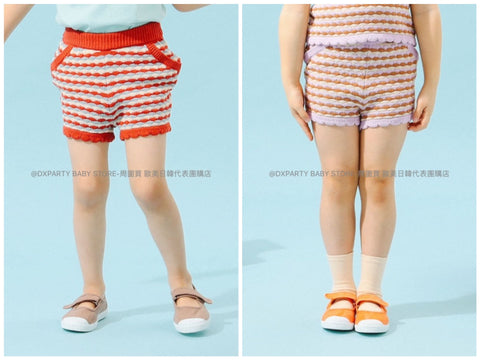 日本童裝 B:MING by BEAMS 針織短褲 90-120cm 女童款 夏季 PANTS