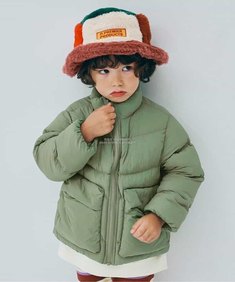 日本童裝 p.premier 立領機能棉保暖外套 80-140cm 男童款/女童款 初生嬰兒 秋季 (適合初秋、香港平均溫度、寒冷天氣)OUTERWEAR