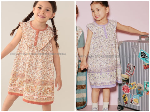 日本童裝 BEAMS mini 碎花連身裙 90-130cm 女童款 夏季 DRESSES