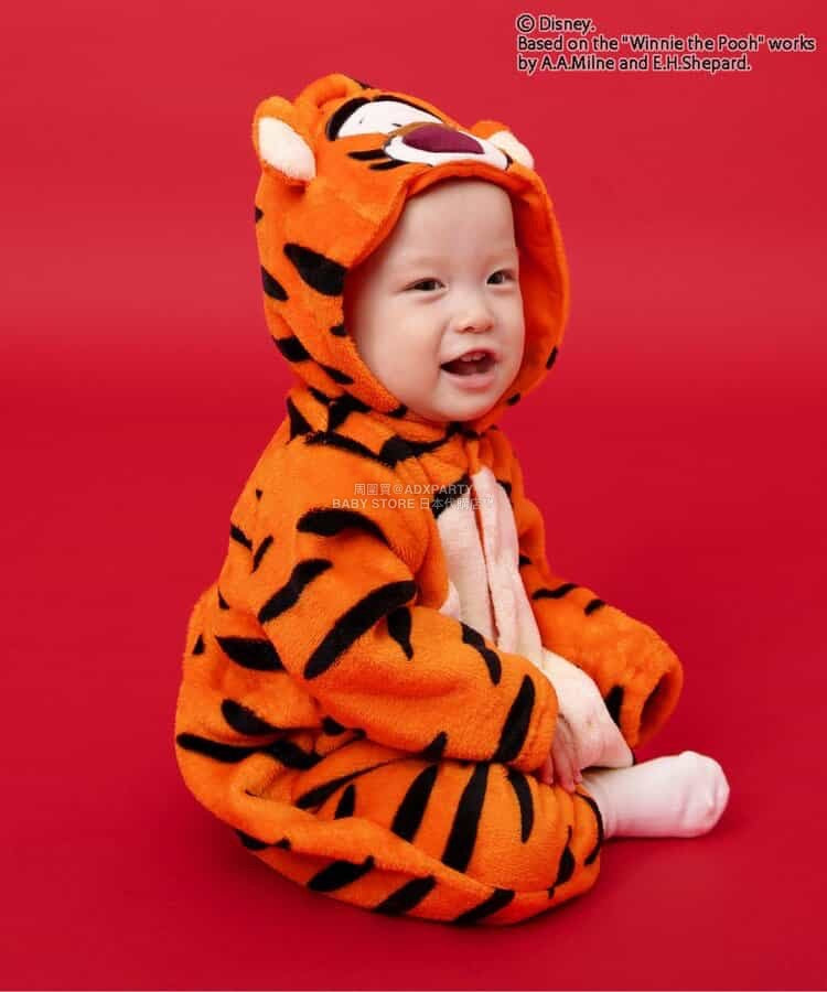 日本童裝 BREEZE x Disney 小熊維尼 毛毛連衣 70-80cm 男童款 冬季 Jumpsuit
