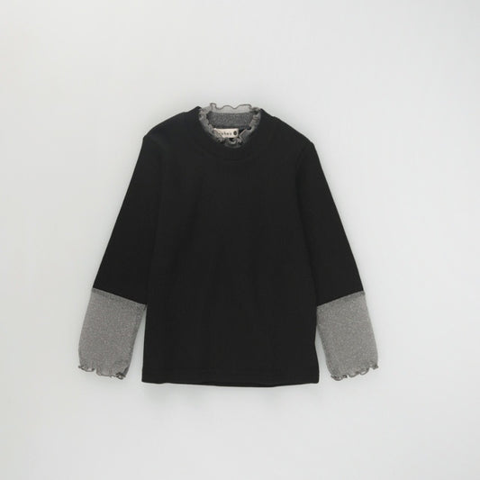 日本童裝 Branshes 薄紗拼接上衣 80-150cm 女童款 春季 TOPS