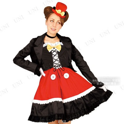 日本直送 Disney 哥特式風格米奇 Free Size 大人款 萬聖節 Cosplay服裝 Halloween攪鬼特輯