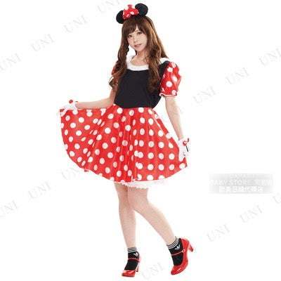 日本直送 Disney 米妮 Free Size 大人款 萬聖節 Cosplay服裝 Halloween攪鬼特輯
