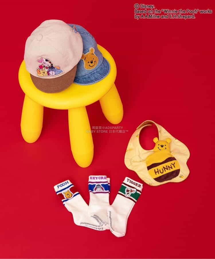 日本直送 BR#22EE x Disney 小熊維尼 Cap帽 46-48cm 初生嬰兒 帽系列