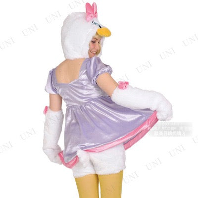 日本直送 Disney Daisy Duck Free Size 大人款 萬聖節 Cosplay服裝 Halloween攪鬼特輯 AAA