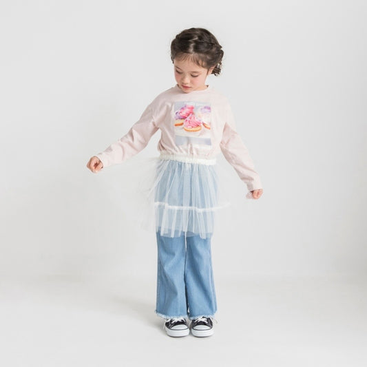 日本童裝 Branshes 薄紗裙 90-120cm 女童款 春季 SKIRTS