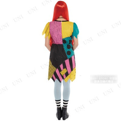 日本直送 Disney Sally Free Size 大人款 萬聖節 Cosplay服裝 Halloween攪鬼特輯