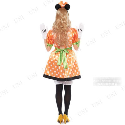日本直送 Disney 南瓜米妮 Free Size 大人款 萬聖節 Cosplay服裝 Halloween攪鬼特輯 AAA