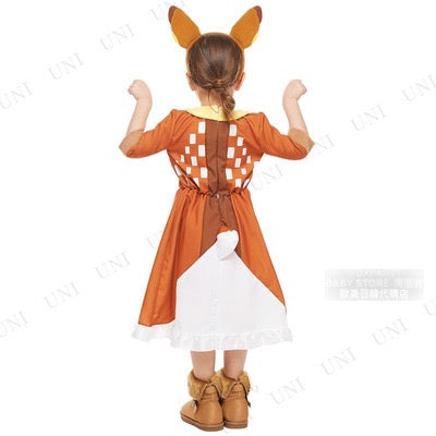 日本直送 Disney Bambi 80-140cm 女童款 萬聖節 Cosplay服裝 Halloween攪鬼特輯